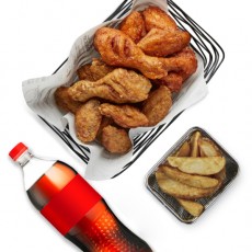 [교촌치킨] 반반콤보웨지감자세트